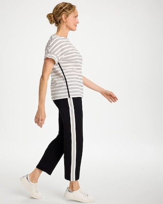 Zenergy® French Terry Striped Crops | Chico's